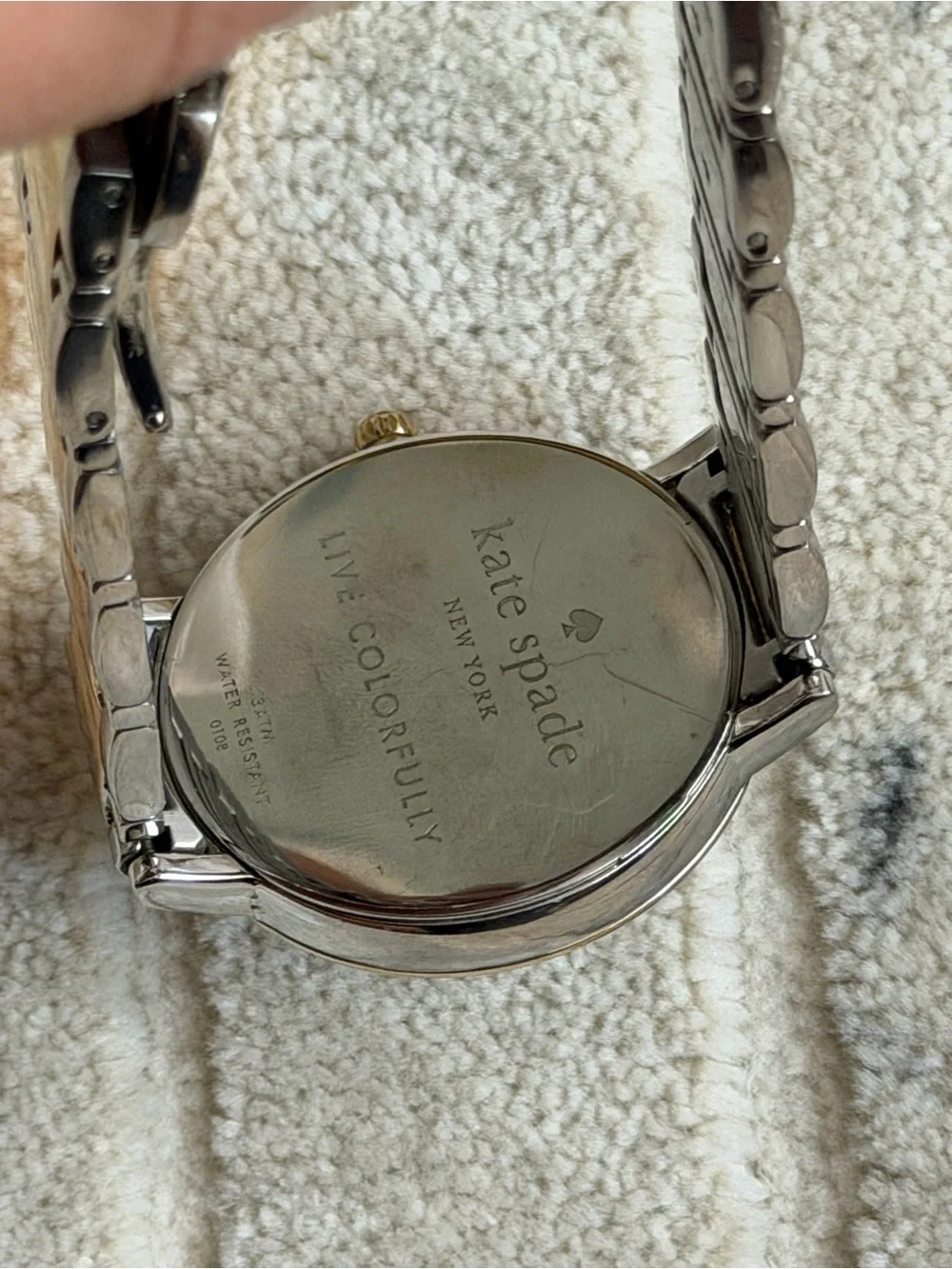 kate spade Two-Tone Silver and Gold Stainless Steel Watch